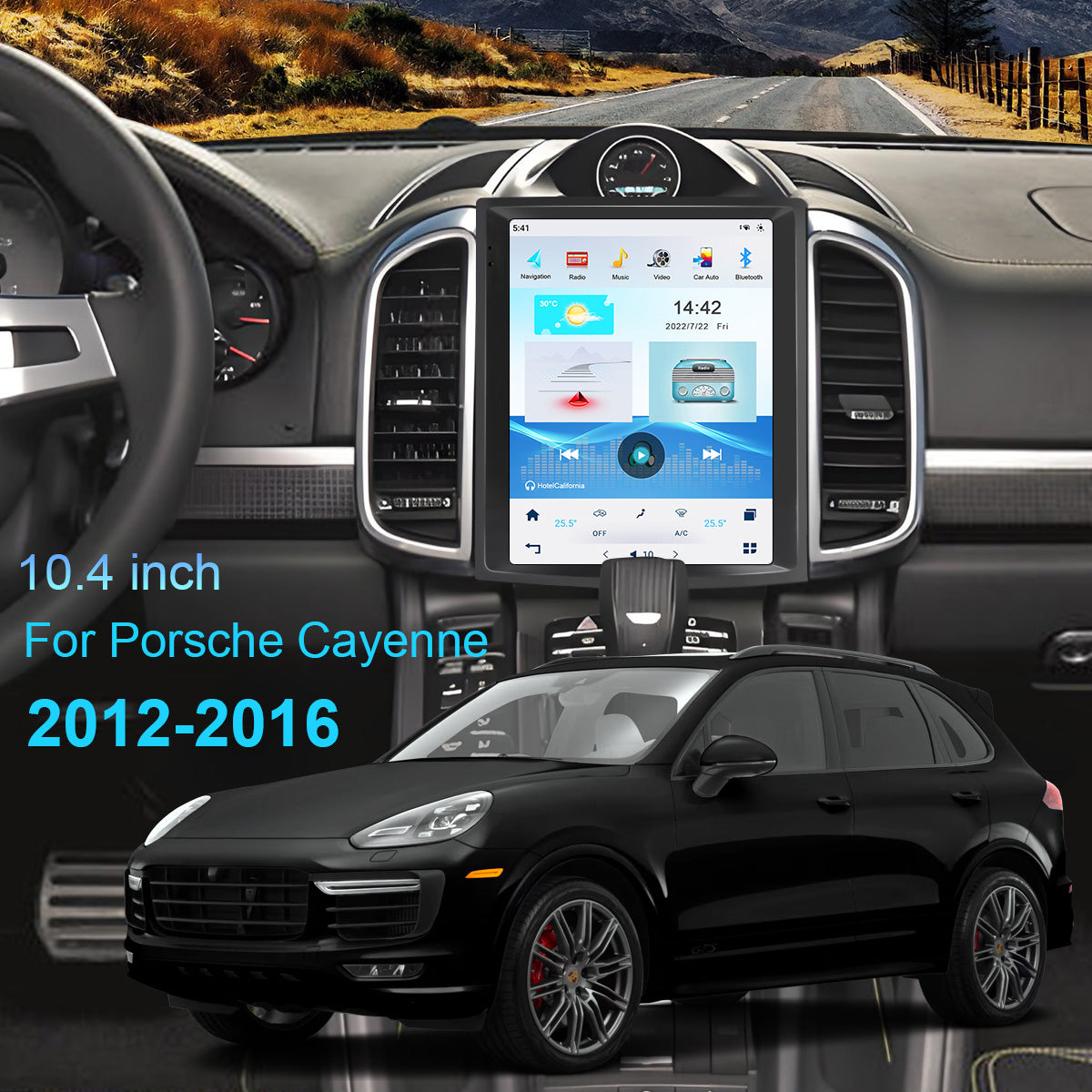 10.4 inch | Porsche Cayenne | 2011-2016 | GPS Navigation Radio