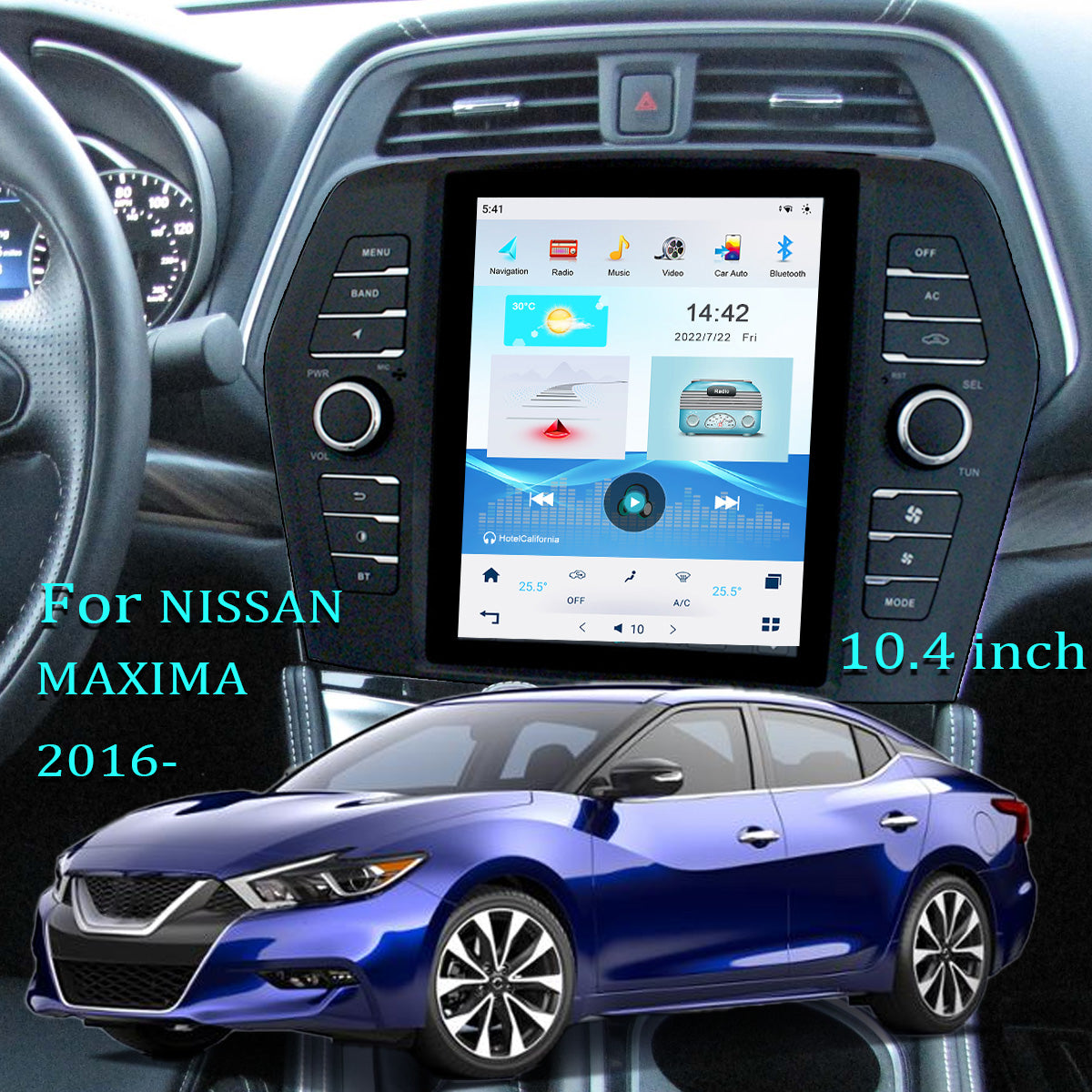 MJ121DLN. Nissan カーナビ AV (10) KSPIV Tesla Vertical Screen Android 10.4 Inch Car Radio for NISSAN