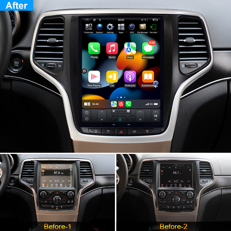 KSPIV | 10.4 Inch | JEEP Grand Cherokee 2014-2019 | Android 13 | Car Stereo Radio