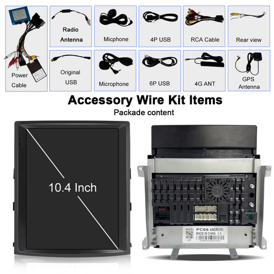 10.4 inch Android 14 GPS Navigation Android Multimedia for Porsche Cayenne 2011-2016