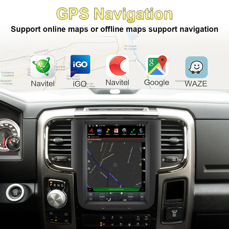 KSPIV | 10.4 inch | Android Car Radio | Dodge RAM 1500 2500 3500 Trucks Pickup| 2012 - 2018