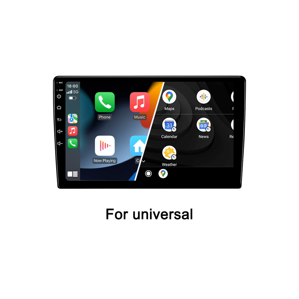 10.1" Android Car Stereo Single Din Universal with Carplay Android Auto IPS Screen