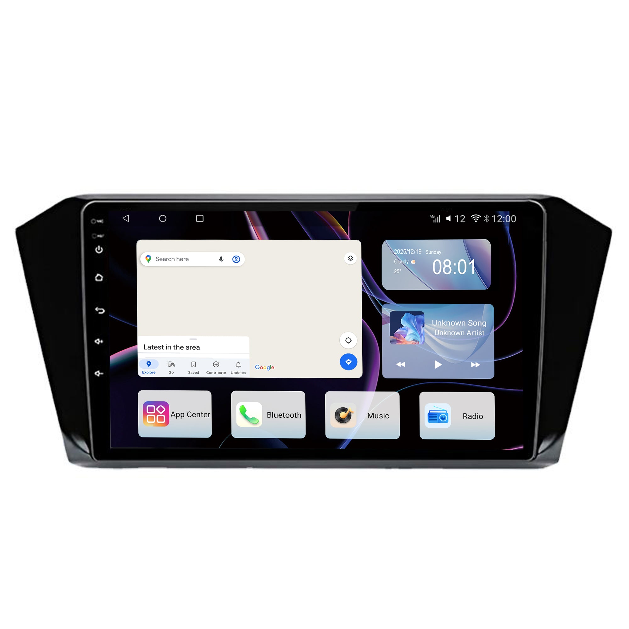 10" Android Car Stereo for VW Passat B8 2015-2020, Wireless CarPlay & Android Auto, IPS 1280×720, Bluetooth 5.0, GPS Offline Maps