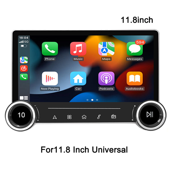 KSPIV Android 14 11.8 inch Double Knob Android Universal Car Radio