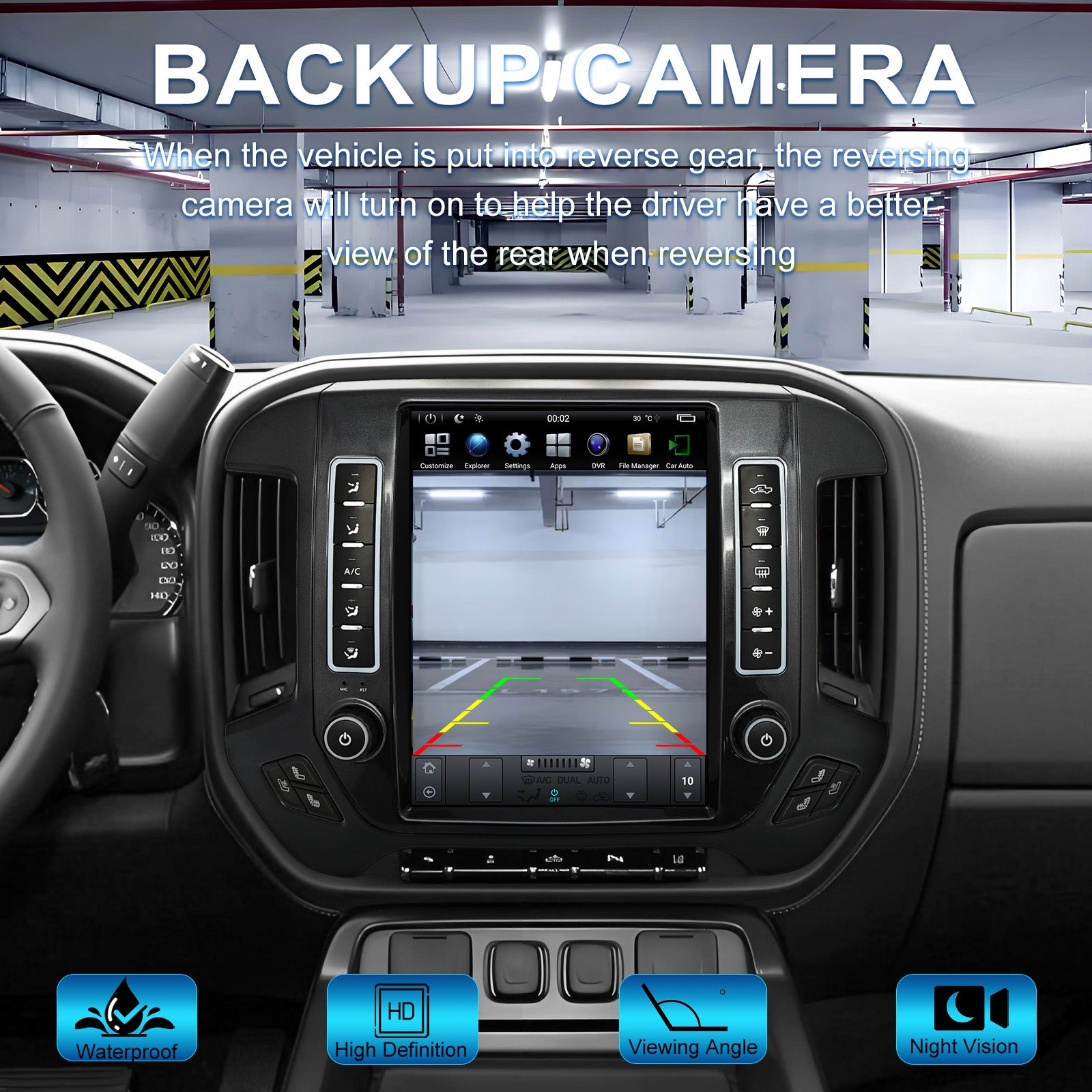 Car Stereo Radio for GMC Sierra VIA Vtrux Truck 2014- / Chevrolet Silverado LD 2014- high level