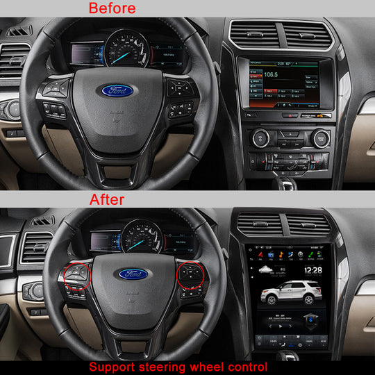 KSPIV | 12.1 Inch | Ford Explorer 2011-2019 | Android 13 | Tesla Style Screen