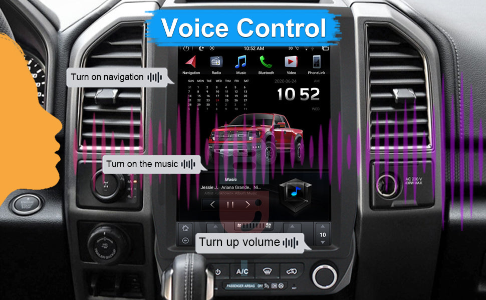 KSPIV | Ford F150/ Raptor 2015| Android 13 | Tesla Screen | 12.1 inch Car Stereo|  tesla style