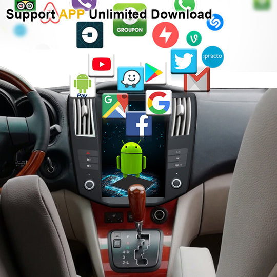 Android 11 12.1 coloj Tesla Stilo IPS Ekrano Aŭta Radio Por Lexus RX300 RX330 RX350 RX400H 2004-2008 GPS-Naviga Ludilo Aŭtomata Radio Magneto