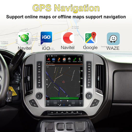 Kspiv | 12.1'' | Car Multimedia Player | GMC Sierra VIA Vtrux Truck 2014-/Chevrolet Silverado LD 2014-|  Middle Level