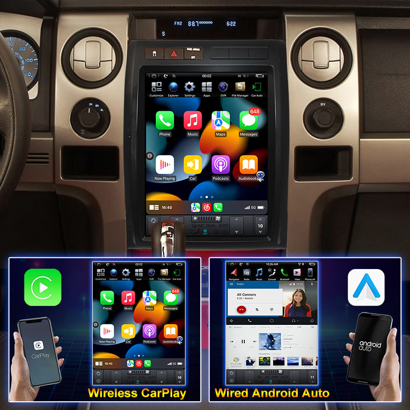 KSPIV | Android 13 |Tesla Screen | Ford F150 2009-2013 | Head Unit