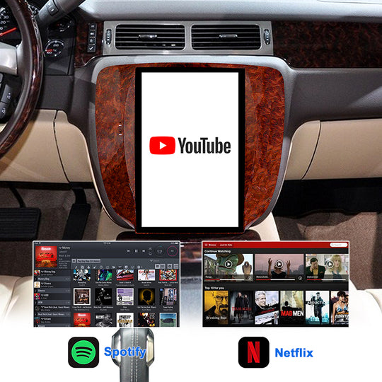 KSPIV |GMC Yukon |Chevrolet Tahoe |2007-2015 | Tesla Screen | Car Radio | Manual A/C