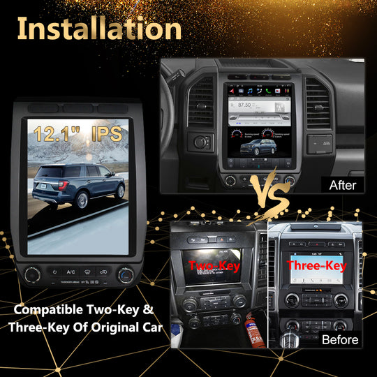 KSPIV | 12.1 Inch | Ford Expedition 2018-| Android Car Radio | Low and High Version Multimedia Player