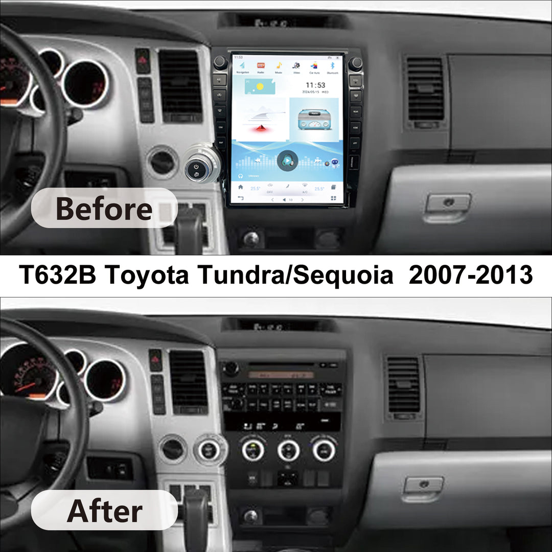 KSPIV |Android 14 12.1 inch for Toyota Tundra/Sequoia  2007-2013 | Car Stereo Radio with Carplay Android Auto
