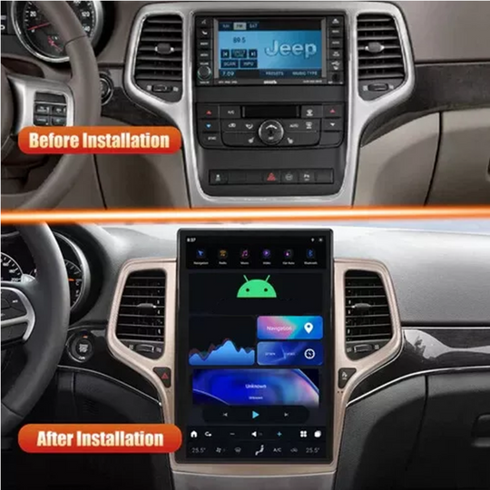 14.4 Inch Tesla monitor Vertical Screen Multimedia Player for Jeep Grand Cherokee 2014-2020