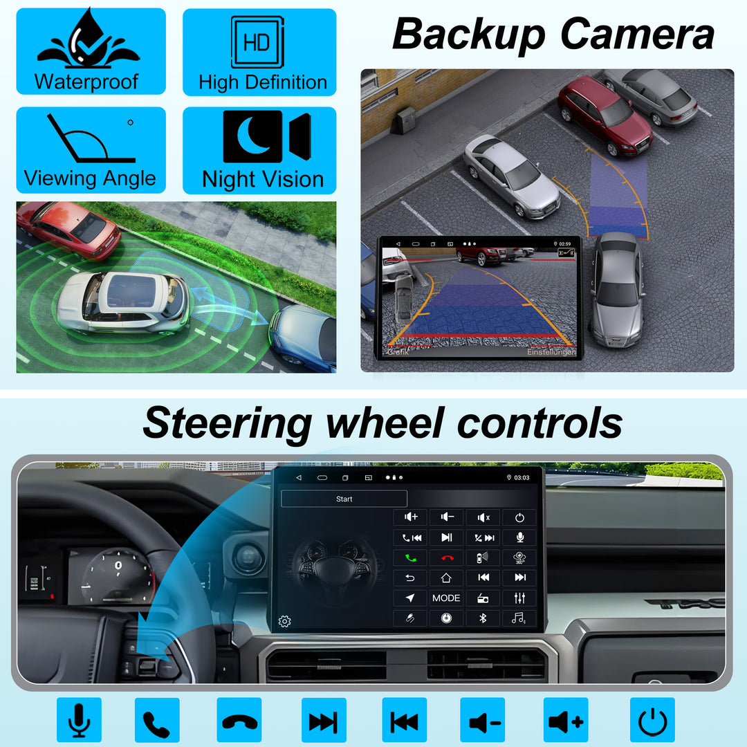 15 Inch | Car Stereo Radio | Toyota Tacoma 4 Runner  XRunner | 2024 2025 2026