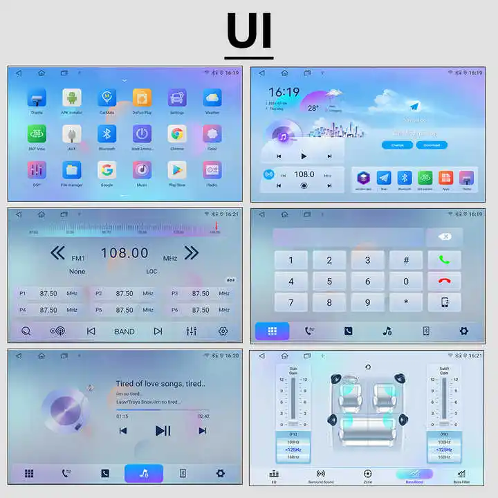 11.8 Inch Touch Screen Universal Stereo 
