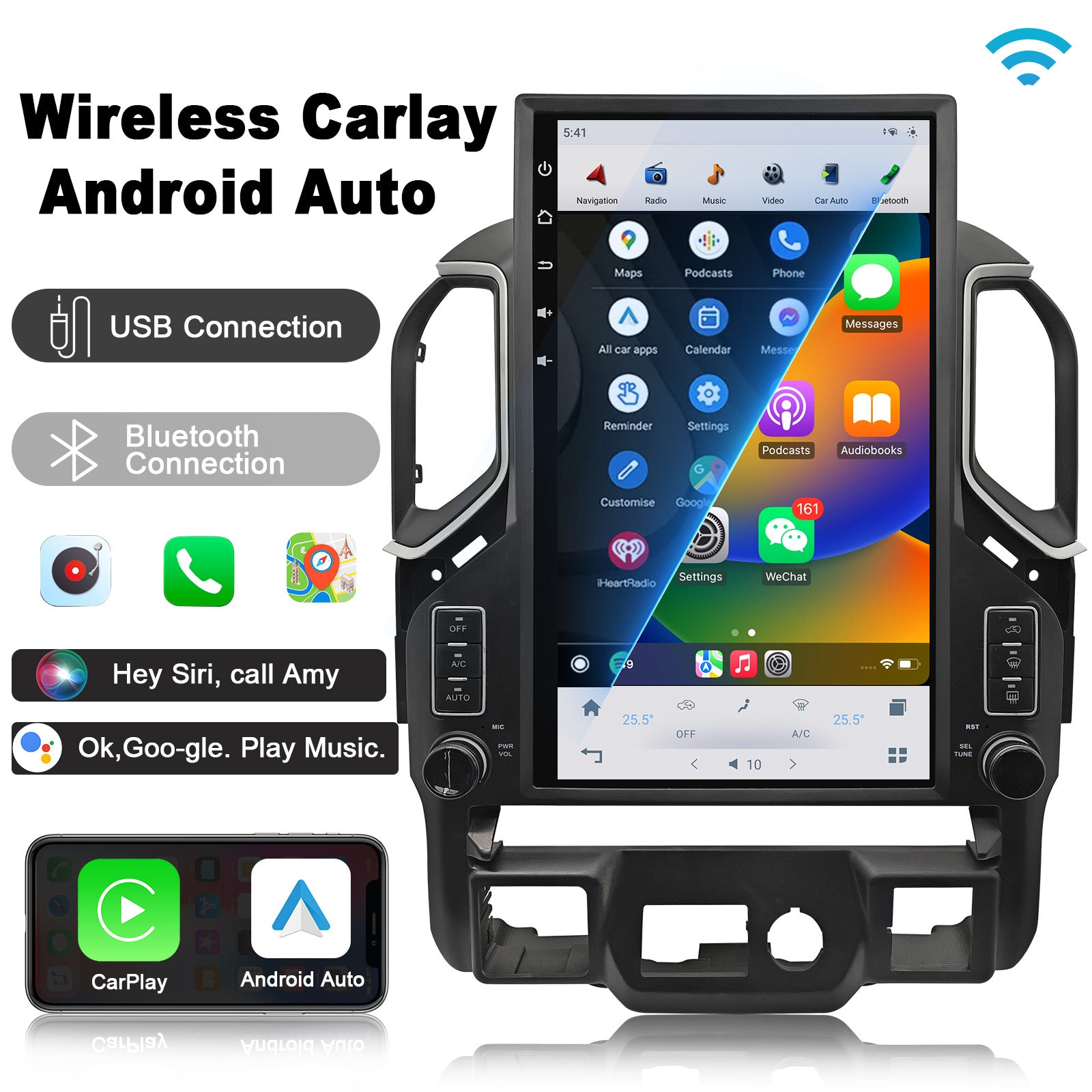 17" | GMC Sierra Chevrolet Silverado | 2019-2023 | Android 13 | Tesla Screen Car Radio