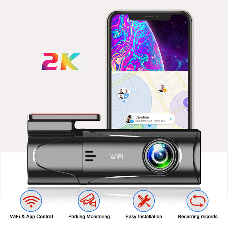 2K Dash Camera Car DVR