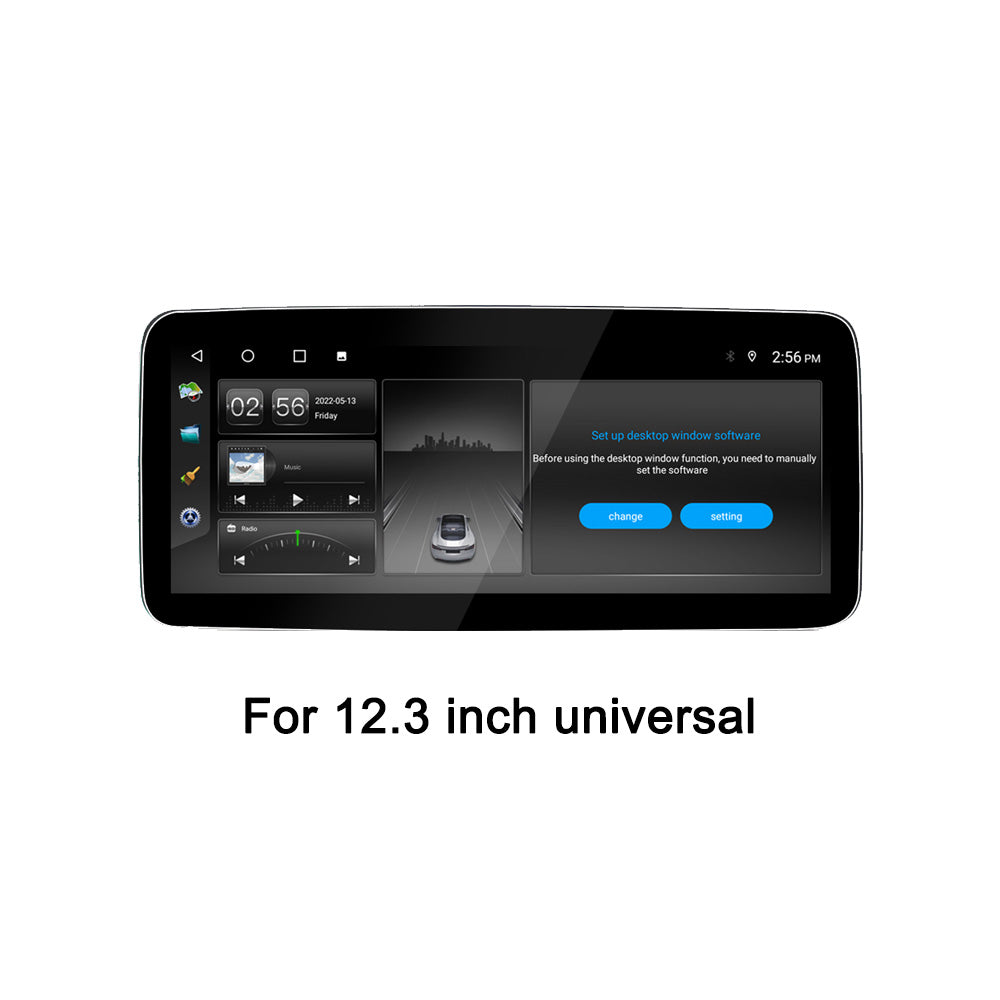 Android 12.3 Universal Car Radio Multimedia GPS Navigation With Blueto ...