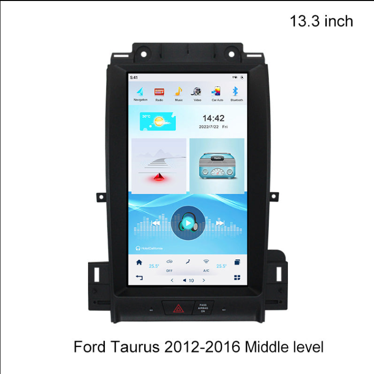 KSPIV | Tesla Style Vertical Screen |  Ford Taurus | 2012-2016 | Middle Level Car Radio Stereo