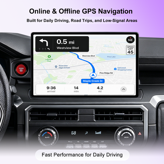 15-Inch Android 14 Car Stereo for Toyota 4Runner, QLED Touch Screen Radio with Wireless CarPlay Android Auto, Qualcomm 6125 8GB+128GB, 4G LTE, DSP Audio, GPS Navigation, JBL, Backup Camera, Plug & Play