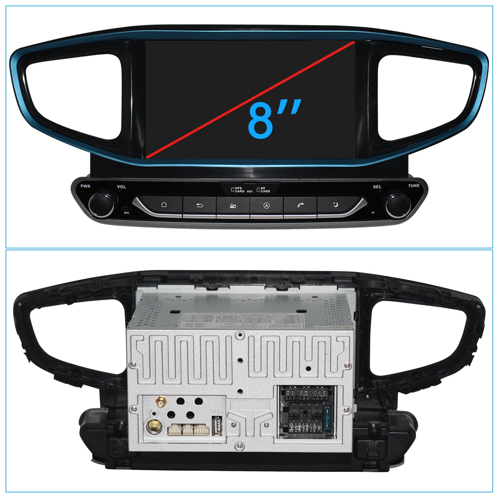 Android 13 Car Radio For HYUNDAI IONIQ 2016- /Ioniq Hybrid LHD with Carplay Android Auto Audio Video GPS Navigation Blutooth Head Unit