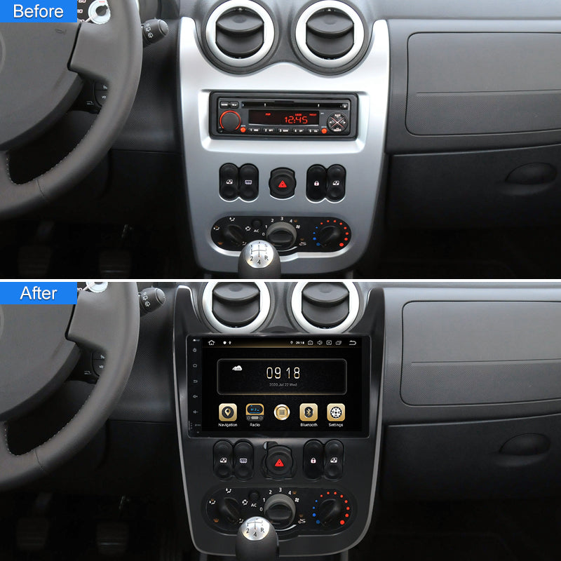 Android  2Din Car Radio Multimedia for Renault Sandero  /Dacia Sandero 2008 - 2012 Carplay Navigation Head Unit Stereo