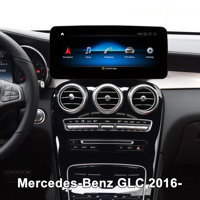 10.25 Inch Screen Android 9 Car Radio Bluetooth Multimedia Player Stereo for Mercedes-Benz GLC 2016- NTG 5.0 GPS Navigation Unit