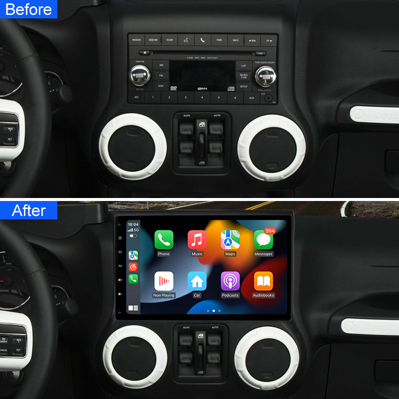 10.1" For Jeep Wrangler 2017 Auto Android Radio Car GPS Multimedia Stereo Player 2DIN 8Core
