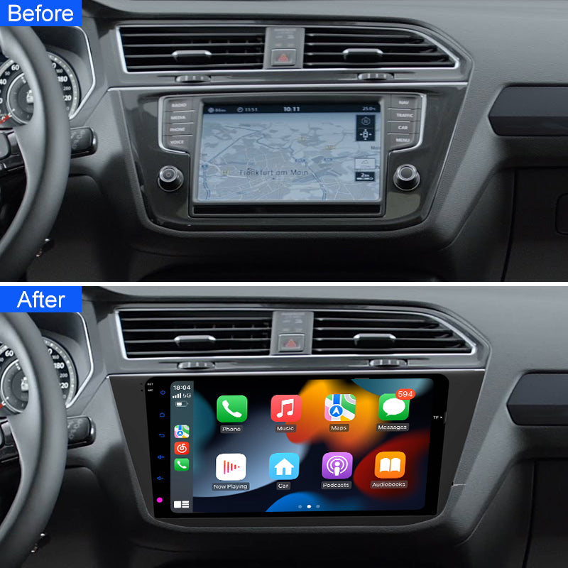 10.1 Inch Android 11 Car Radio For Volkswagen Tiguan 2016 Navigation GPS Multimedia Video Player  Head Unit Carplay