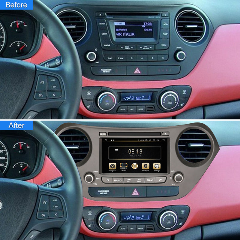 Android Car Radio For HYUNDAI I10 / Hyundai Grand i10 2013- Multimedia Player 2 Din DVD GPS Navigation Carplay Head Unit