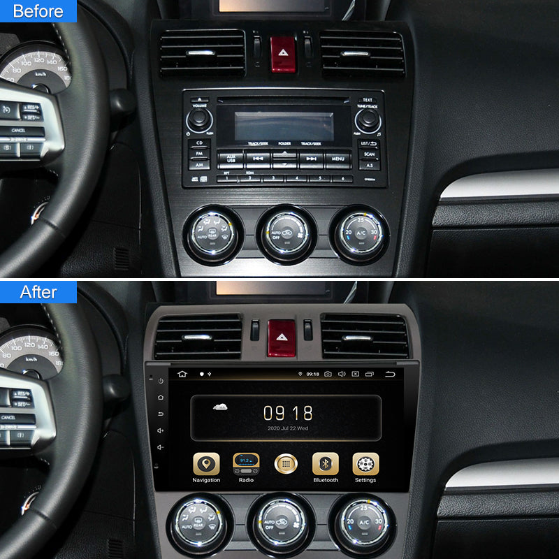 9 inch For Subaru Forester 2013-2014 Android  Car Radio Multimedia Voice Stereo Player 4G LTE car-play Android Auto Navigation