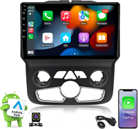 10.4" Vertical Android 14 Car Stereo for Dodge Ram 1500 2500 3500 2013-2018 Auto A/C, Wireless CarPlay Android Auto, 4G LTE GPS Navigation, Bluetooth, Backup Camera, Steering Wheel Control, Plug & Play