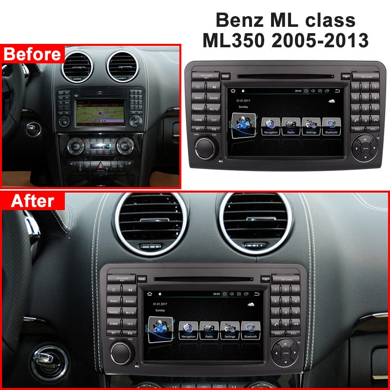 2 Din 7 inch Car Radio Stereo Android 10 Multimedio for Benz ML class W164 X164 ML350 ML300 GL500 ML320 ML280 GL350 Autoradio Audio GPS