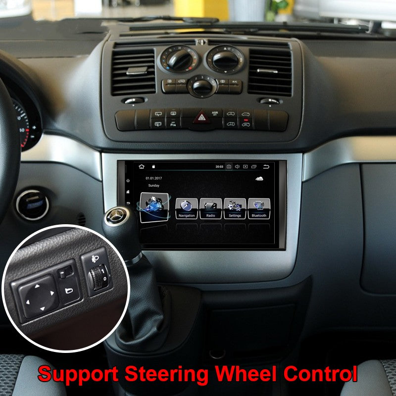 Android 9 Car Radio Audio Video Player GPS Carplay for Mercedes Benz Viano/Vito/Sprinter/A Class W169/B Class W245 2004-2012