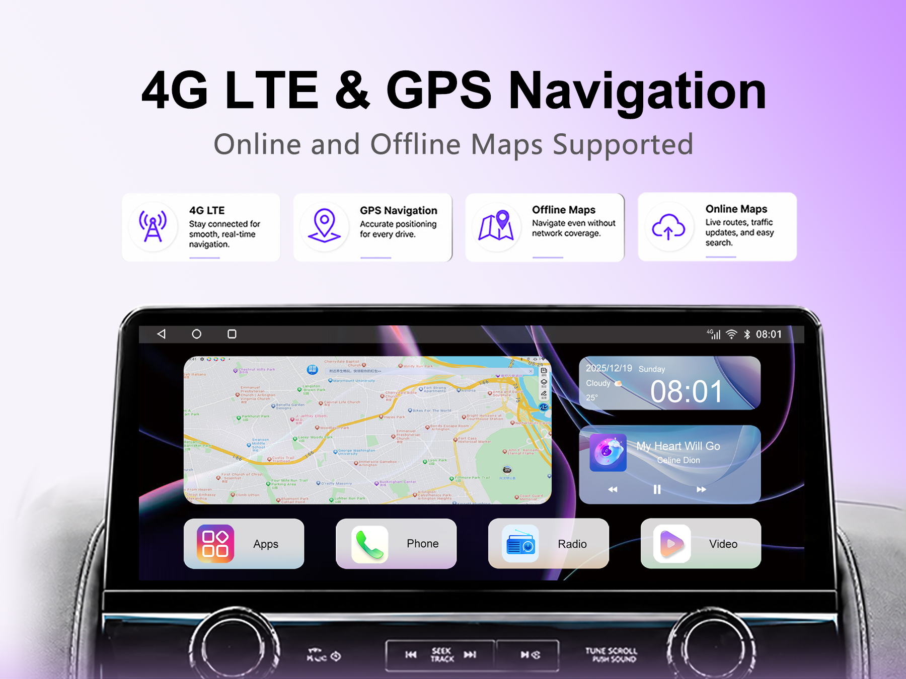 12.3" OEM 2022-Style Android 14 Car Stereo for Infiniti QX80 / Nissan Armada 2010-2021, Wireless CarPlay Android Auto, Qualcomm 8-Core, 8GB+128GB, 4G LTE GPS, DSP DTS, RCA HDMI, Plug & Play
