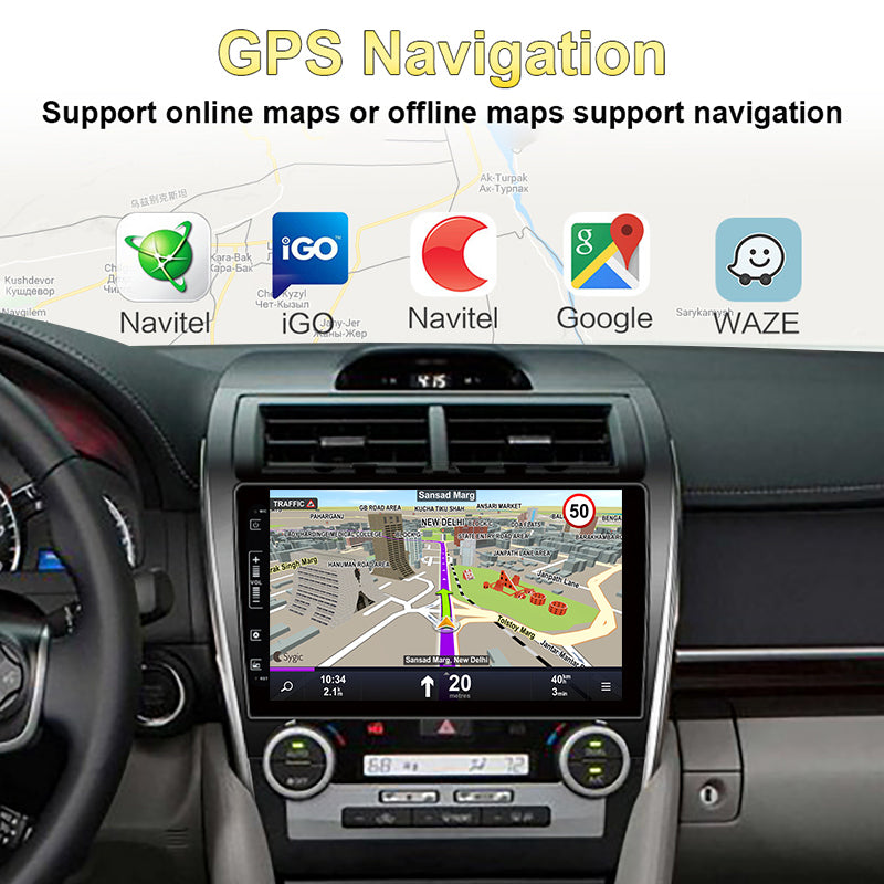 10" Android 10 inch Car Multimedia Player For TOYOTA CAMRY European American Middle East 2012- Navigation GPS Carplay Android Auto 4G RDS DSP