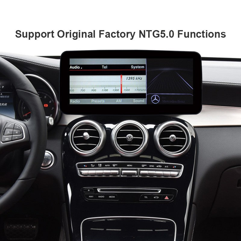10.25 Inch Screen Android 9 Car Radio Bluetooth Multimedia Player Stereo for Mercedes-Benz GLC 2016- NTG 5.0 GPS Navigation Unit