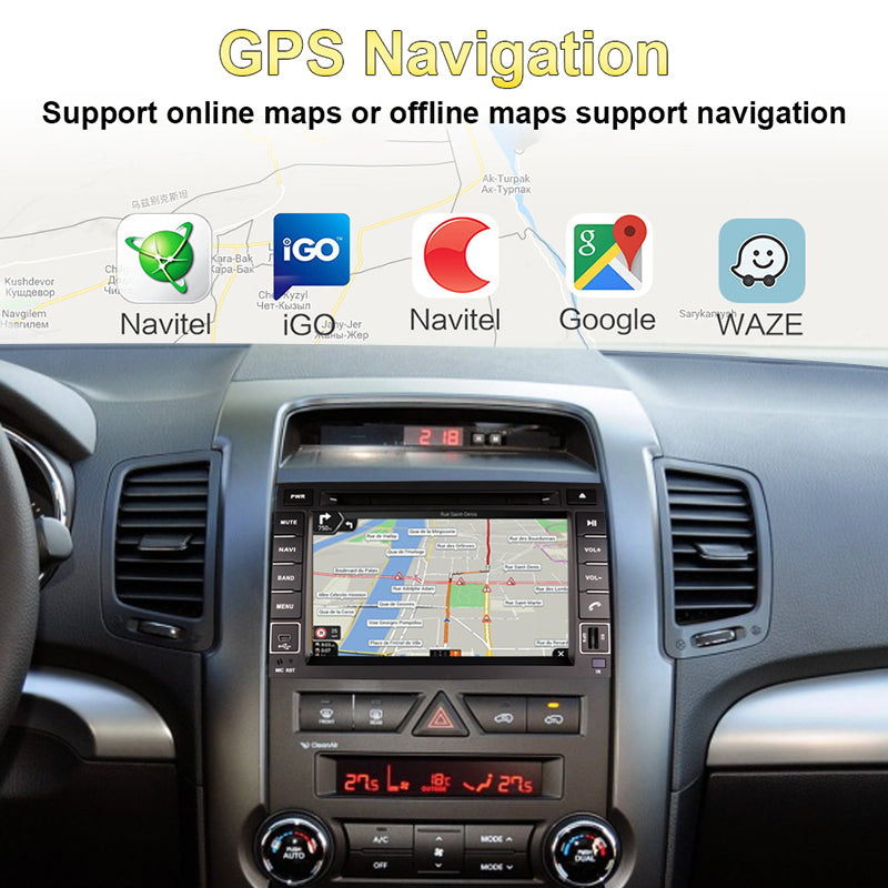 7" Car Radio For KIA SORENTO 2010-2012 Multimedia Player HD Touch Screen FM AUX Input Bluetooth MirrorLink