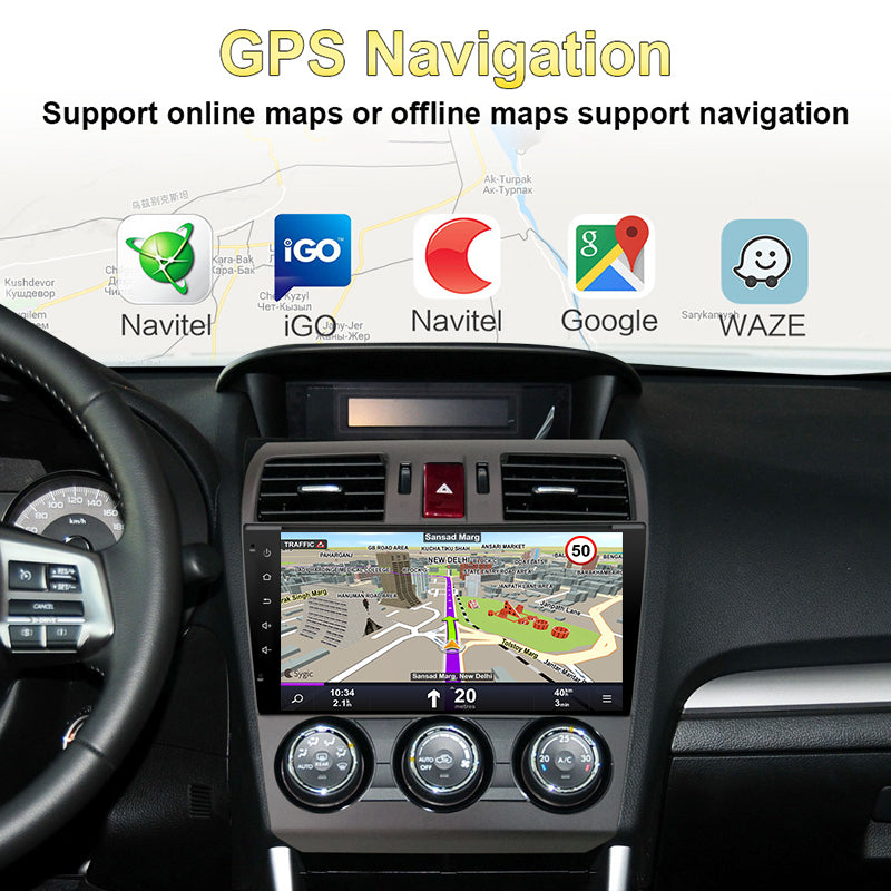 9 inch For Subaru Forester 2013-2014 Android  Car Radio Multimedia Voice Stereo Player 4G LTE car-play Android Auto Navigation