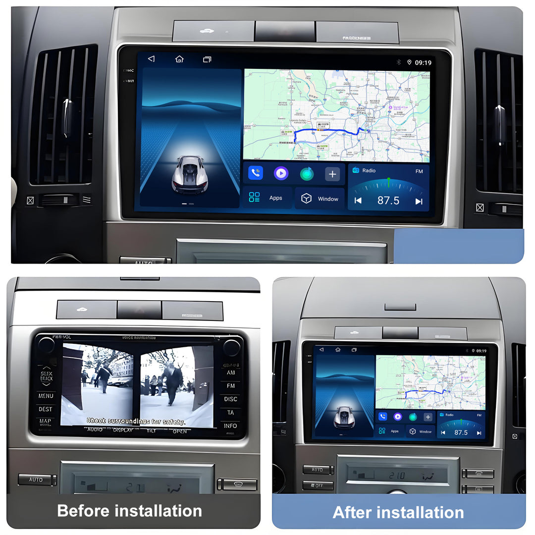 9.5 Inch 2K Touch Screen for Toyota Verso 2004-2009 Radio, Android Car ...