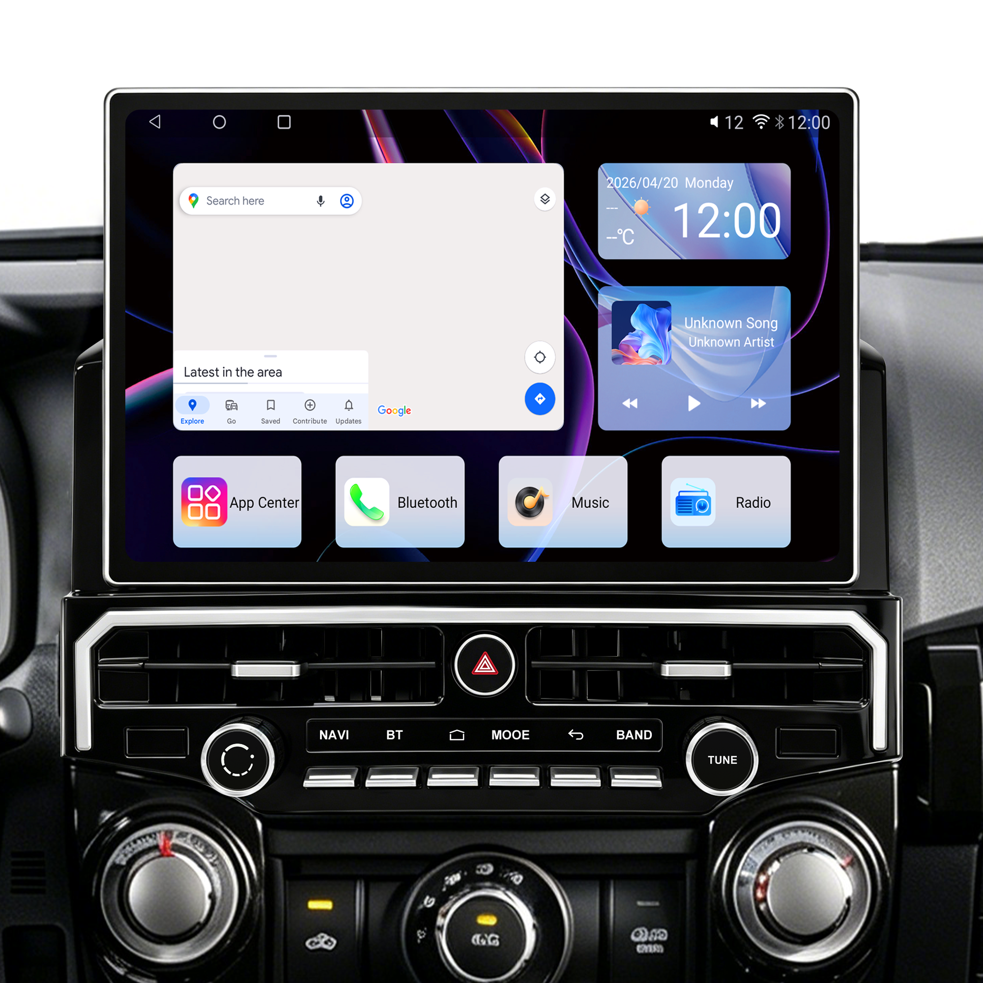 KSPIV 15” Android Car Stereo for Toyota 4Runner 2010-2024, Qualcomm 8-Core 8GB+128GB Touchscreen Radio, Wireless CarPlay Android Auto, DSP DTS Audio, GPS Navigation, Bluetooth, RCA HDMI, Backup Camera, CANBUS Plug & Play