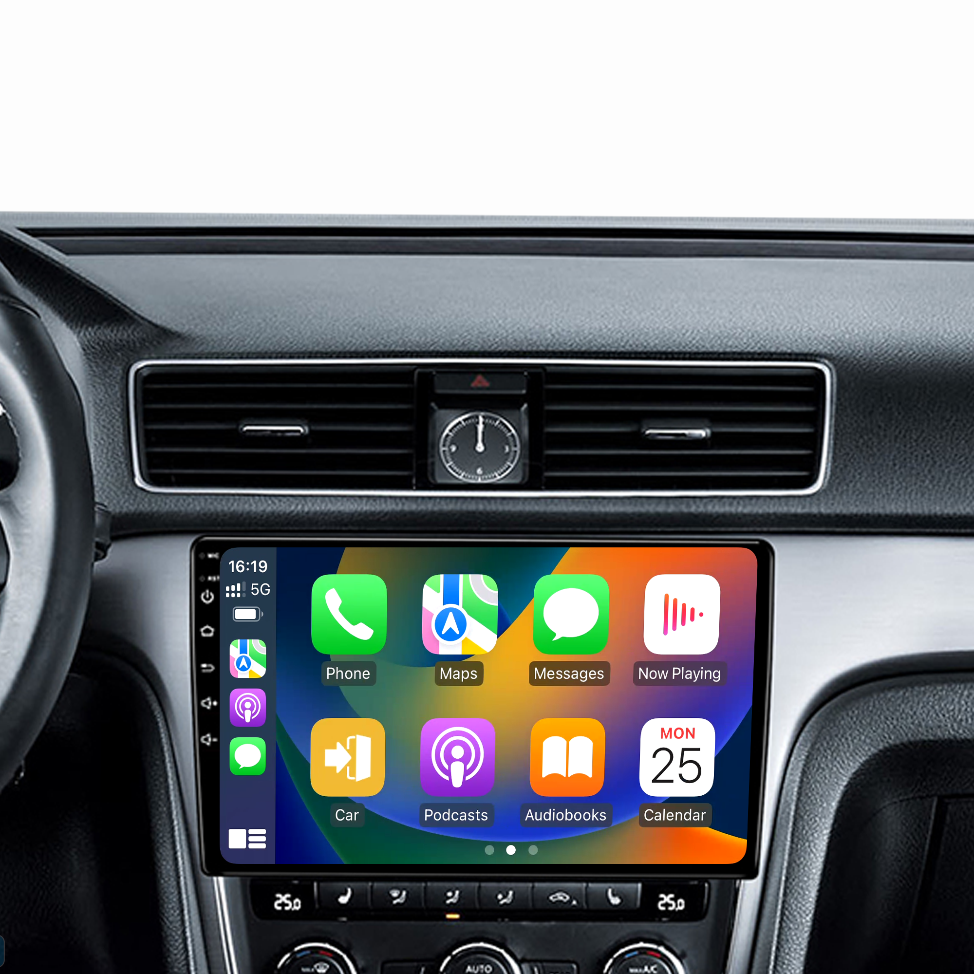 10.1" Android Car Stereo Single Din Universal with Carplay Android Auto IPS Screen