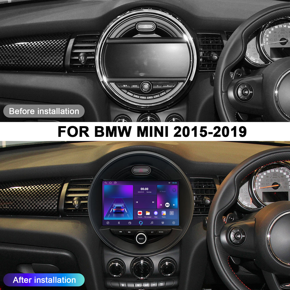 Car Stereo Radio for BMW MINI 2015-2019 Wireless Carplay Android Auto 9 Inch Touch Screen Android GPS Navigation