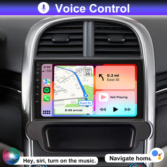 9 inch Android 14 Car Radio for Chevrolet Chevy Malibu Stereo 2011 2012 2013 2014 with Wireless CarPlay Android AutoBluetooth WiFiGPSMirror LinkBackupCameraAM/FM