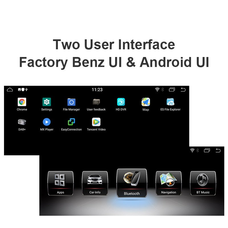 10.25 Inch Screen Android 9 Car Radio Bluetooth Multimedia Player Stereo for Mercedes-Benz GLC 2016- NTG 5.0 GPS Navigation Unit
