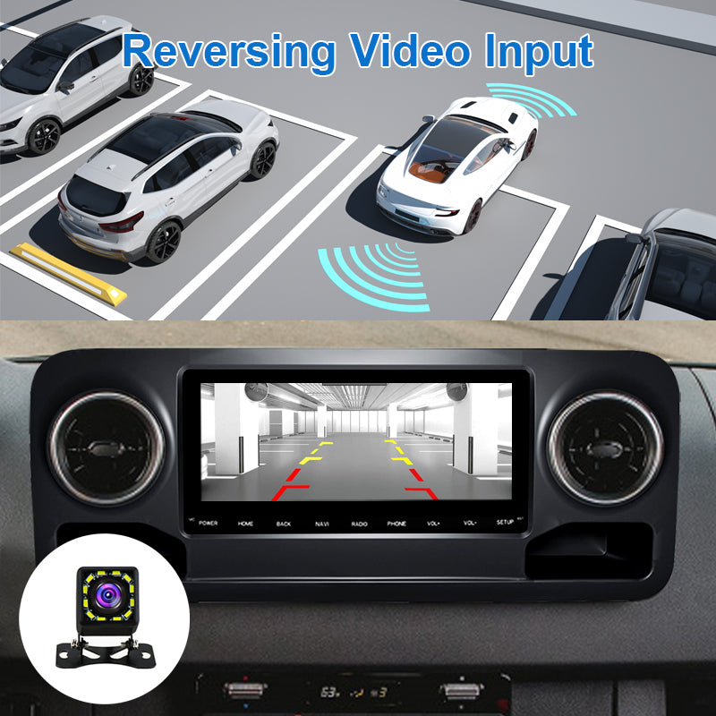 10,25 coloj Aŭtoradia Plurmedia Ludilo por Mercedes-Benz Sprinter 2019-Android 10 Stereo GPS FM Bluetooth Wifi Carplay Ĉefunuo