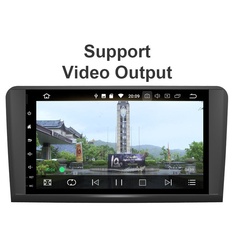 Android 9inch Car Radio for Mercedes-Benz GL ML CLASS W164 2005- Vehicle Multimedia Bluetooth Stereo Player 64G GPS Navigation