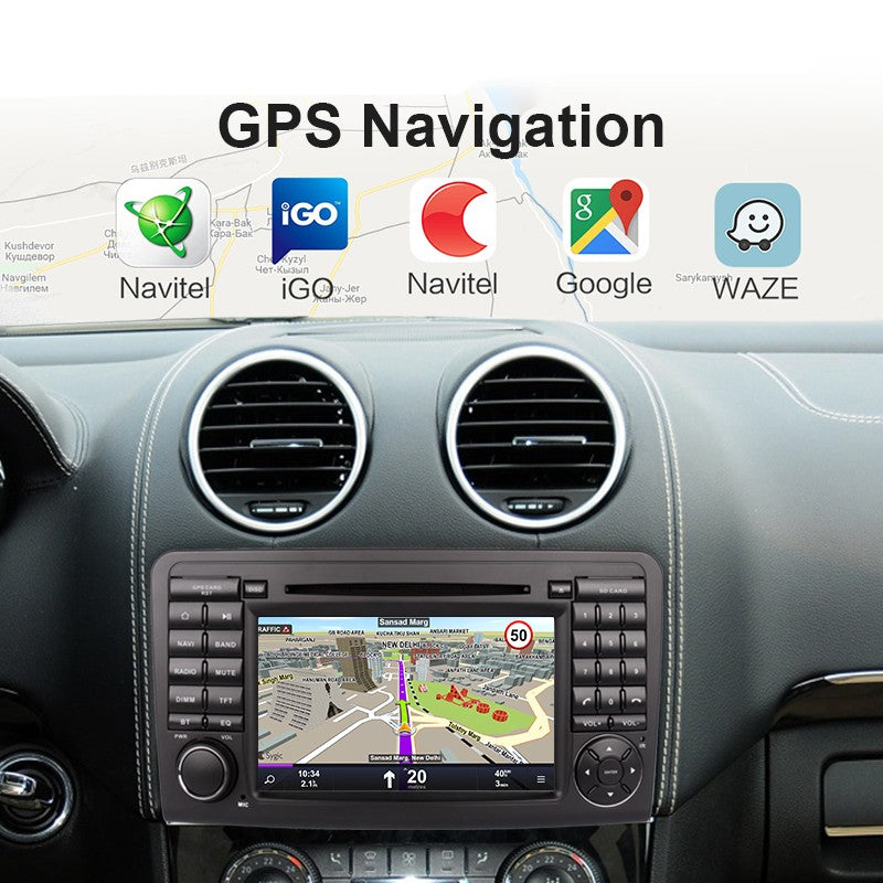 2 Din 7 inch Car Radio Stereo Android 10 Multimedio for Benz ML class W164 X164 ML350 ML300 GL500 ML320 ML280 GL350 Autoradio Audio GPS