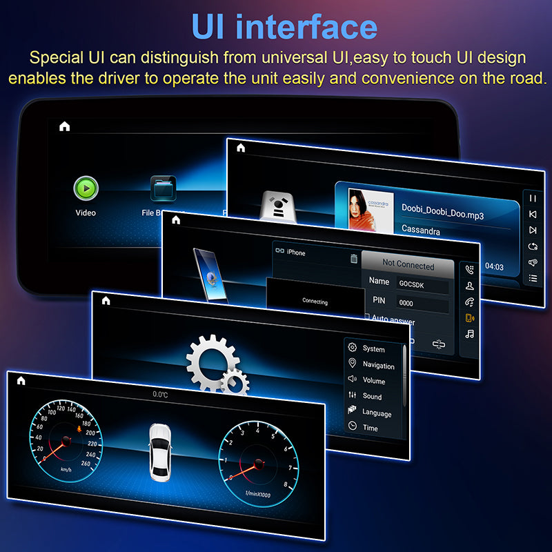 Android 10.25" Screen Car Radio for Mercedes-Benz GLA 2013- NTG 4.5 Car Audio Auto Stereo GPS Navigation Tape Recorder